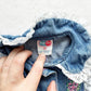 Vintage Popsicle Brand Denim Embroidered Jumpsuit Romper: 18m - Yellow Clover Vintage Kids Clothes