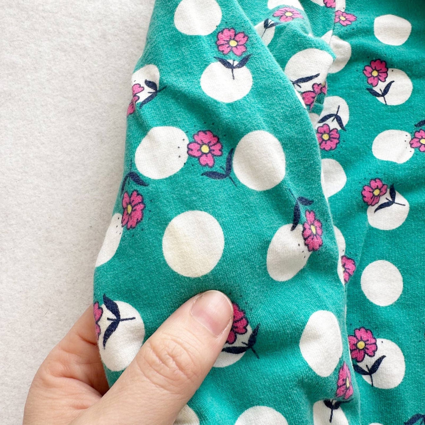 Vintage Gymboree Polka Dot Flower Shirt and Leggings Set: 6y - Yellow Clover Vintage Kids Clothes