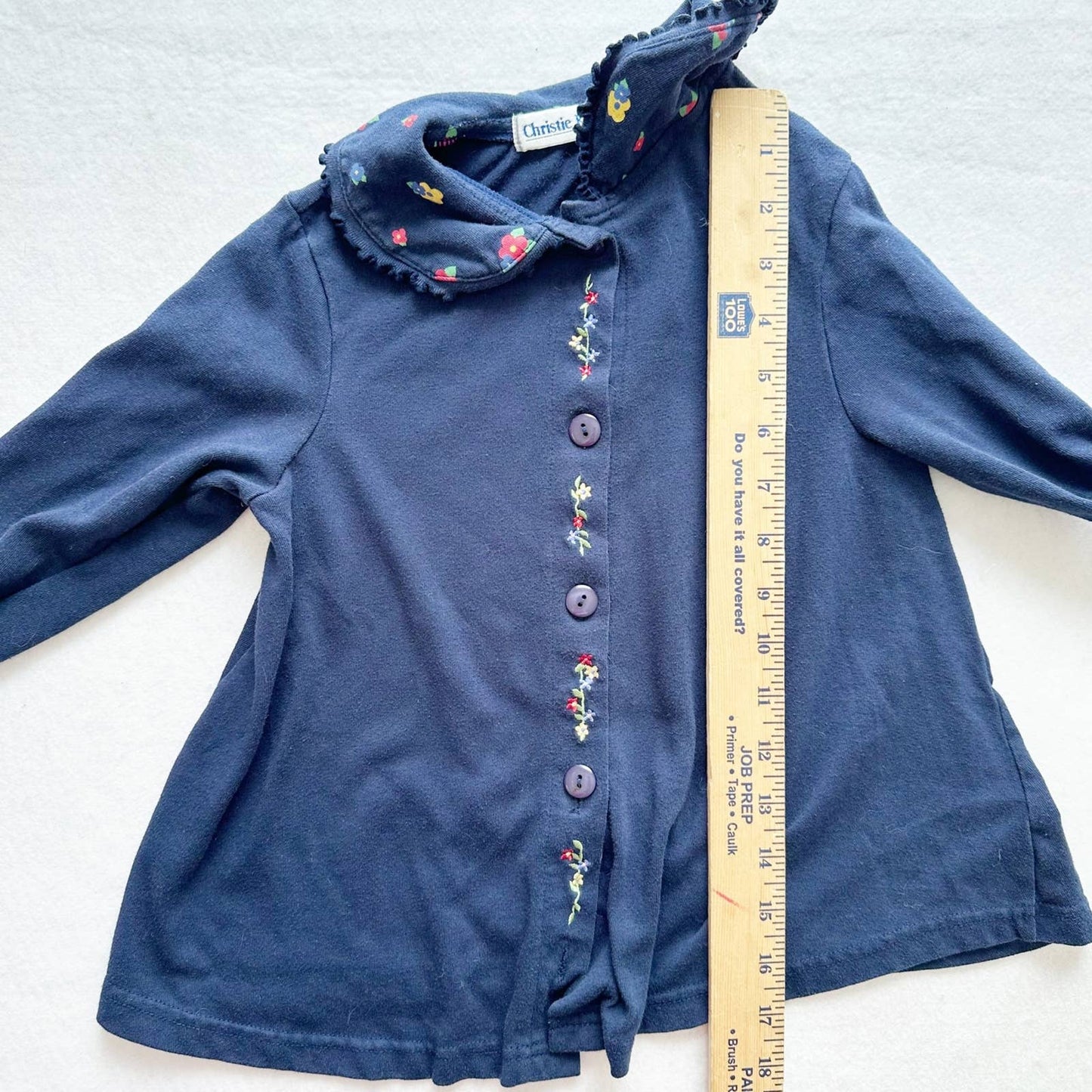 Vintage Christie Brooks Floral Embroidery Outfit - Yellow Clover Vintage Kids Clothes