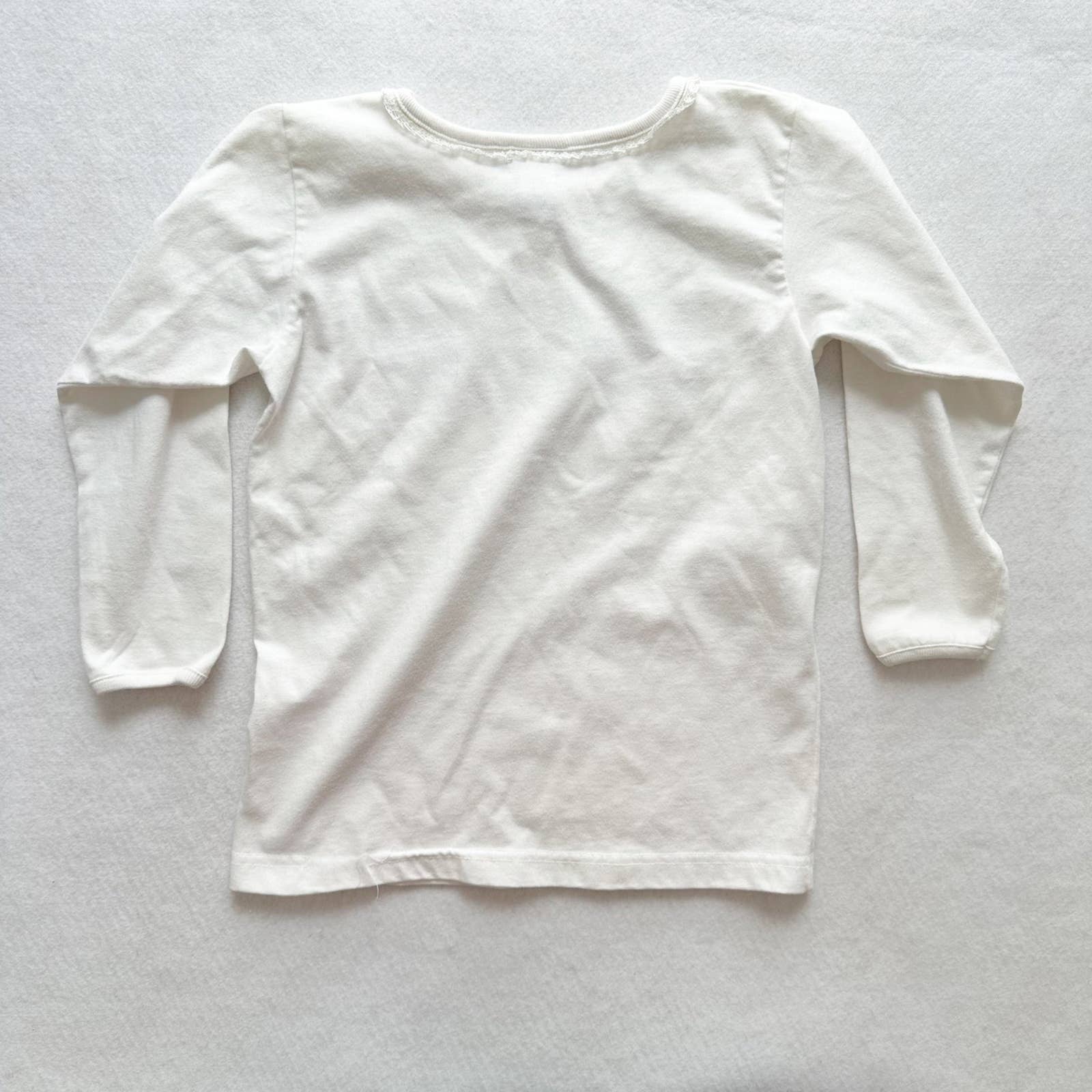 Vintage OshKosh Floral Graphic Long Sleeve Tee: 4-6y? - Yellow Clover Vintage Kids Clothes