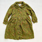 Vintage Gymboree Floral Fine Cord Long Sleeve Collared Dress: 4T - Yellow Clover Vintage Kids Clothes