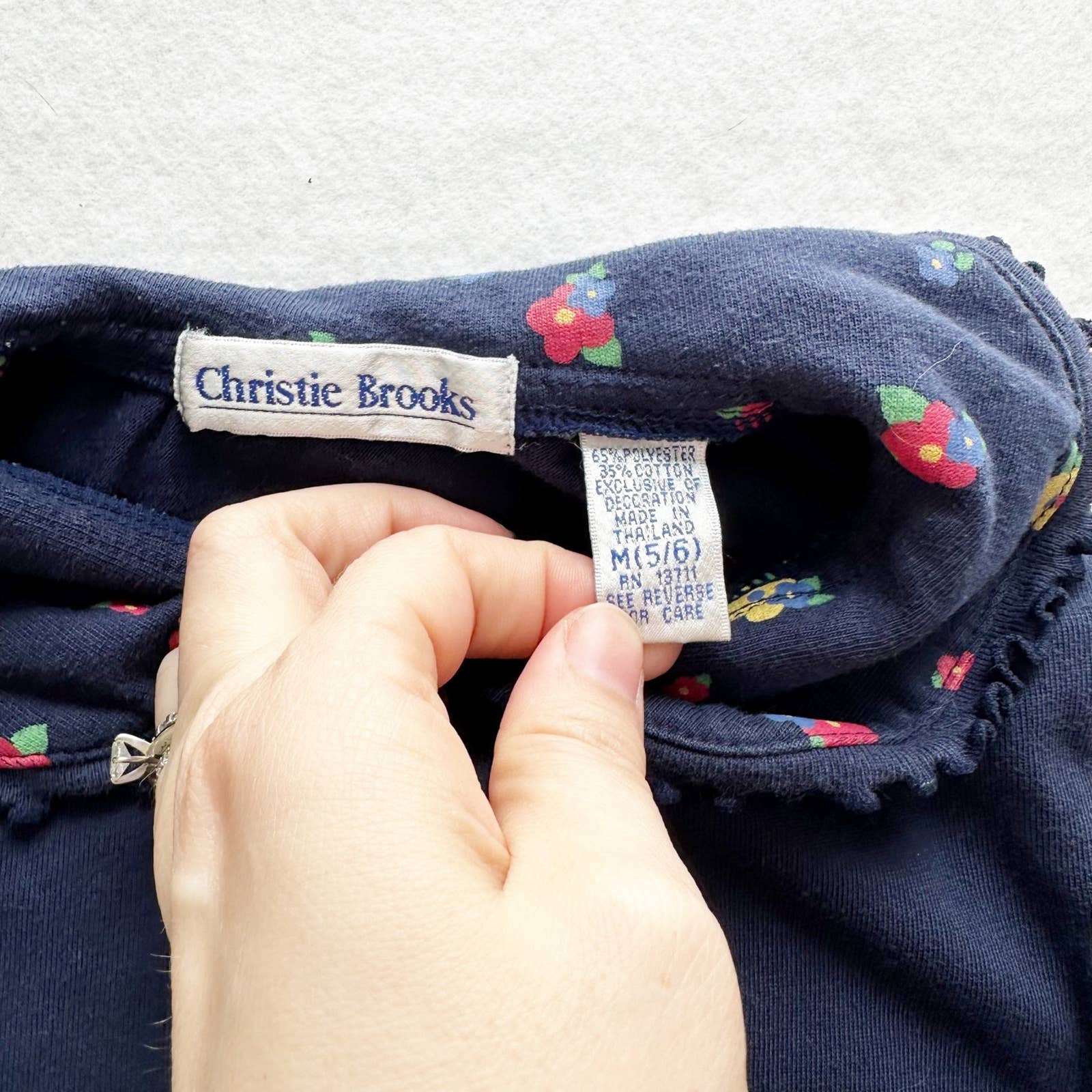 Vintage Christie Brooks Floral Embroidery Outfit - Yellow Clover Vintage Kids Clothes