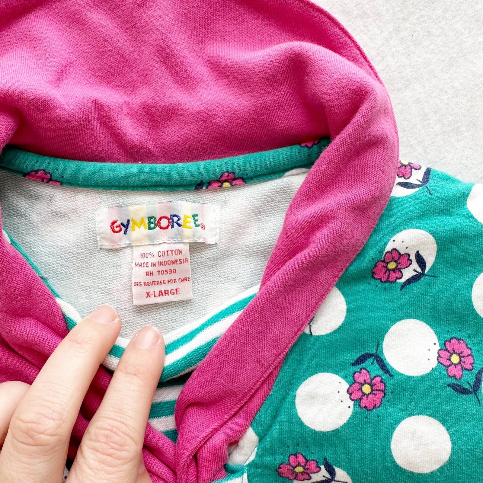 Vintage Gymboree Polka Dot Flower Shirt and Leggings Set: 6y - Yellow Clover Vintage Kids Clothes