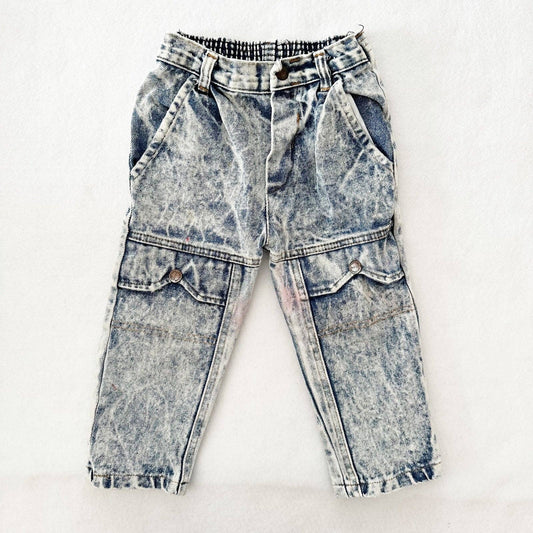 Vintage Acid Wash Toddler Jeans: 24m?