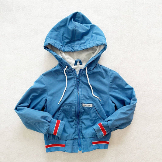 Vintage French Toast Blue Hooded Zip Jacket: 4T - Yellow Clover Vintage Kids Clothes