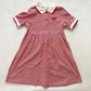 Vintage Palettes Bow Embroidered Red Striped Polo Dress: 6X - Yellow Clover Vintage Kids Clothes