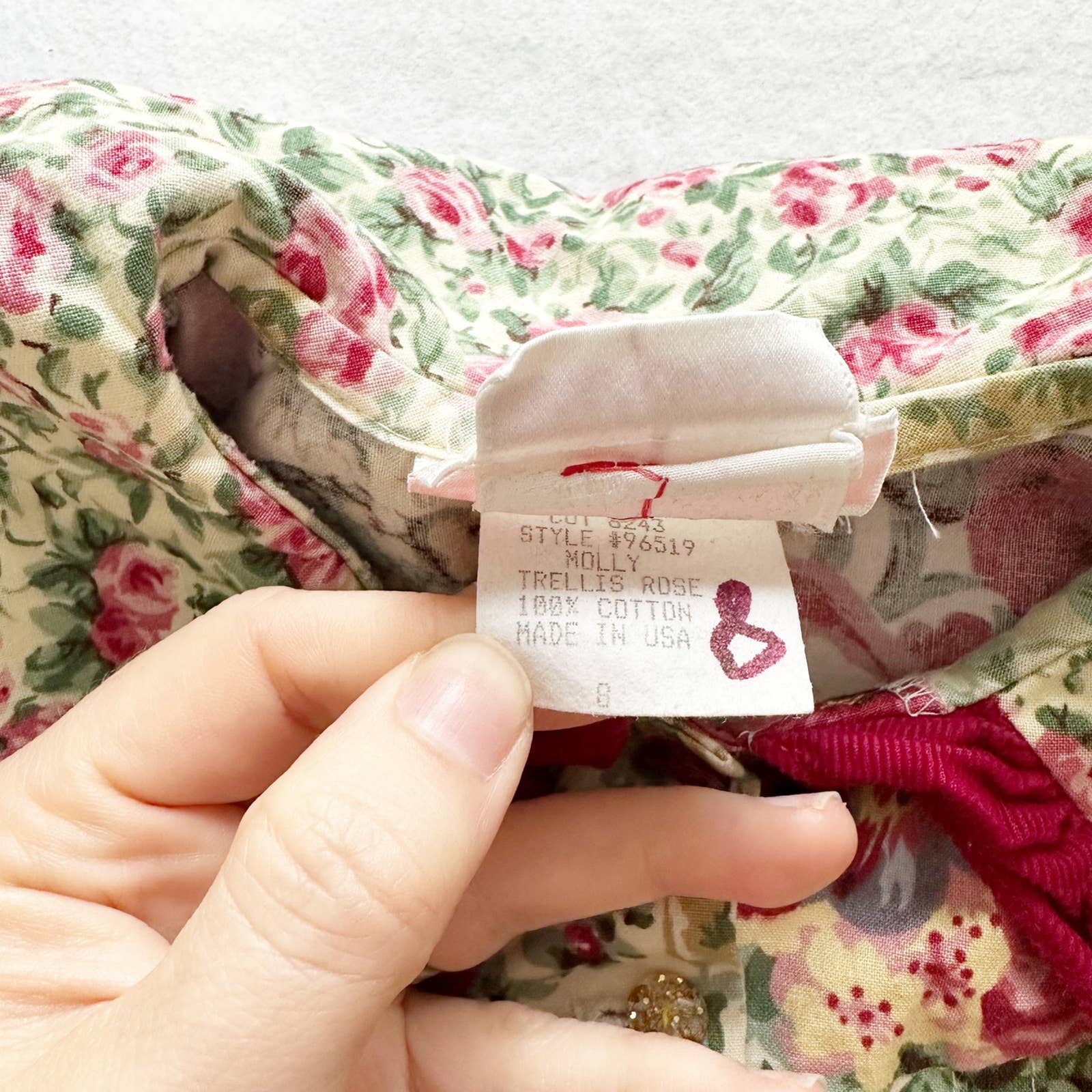 Vintage Wee Clancy Girls Floral Jumpsuit Romper: 8y - Yellow Clover Vintage Kids Clothes