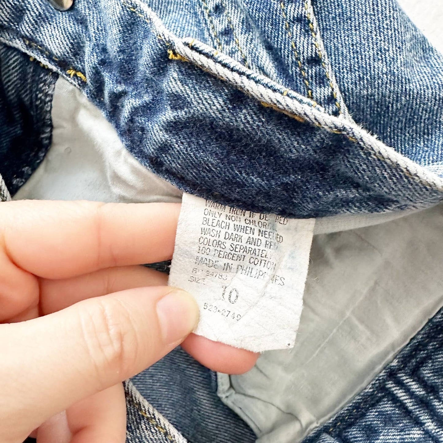 Vintage Lee Cargo Pocket Kids Jeans: 10y - Yellow Clover Vintage Kids Clothes