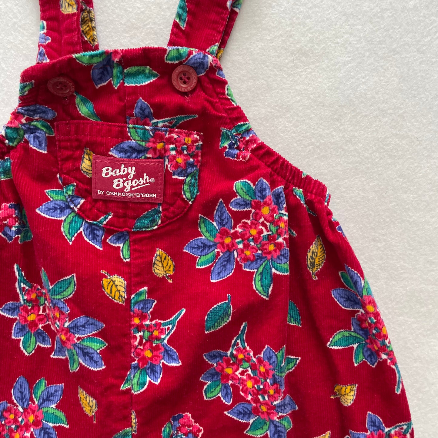 Baby B’gosh Autumn Floral Bubble Overalls