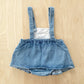 Vintage Guess Denim Pinafore Romper - Yellow Clover Vintage Kids Clothes