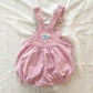 Baby B’gosh Pink Hickory Buckle Bubble Romper - Yellow Clover Vintage Kids Clothes