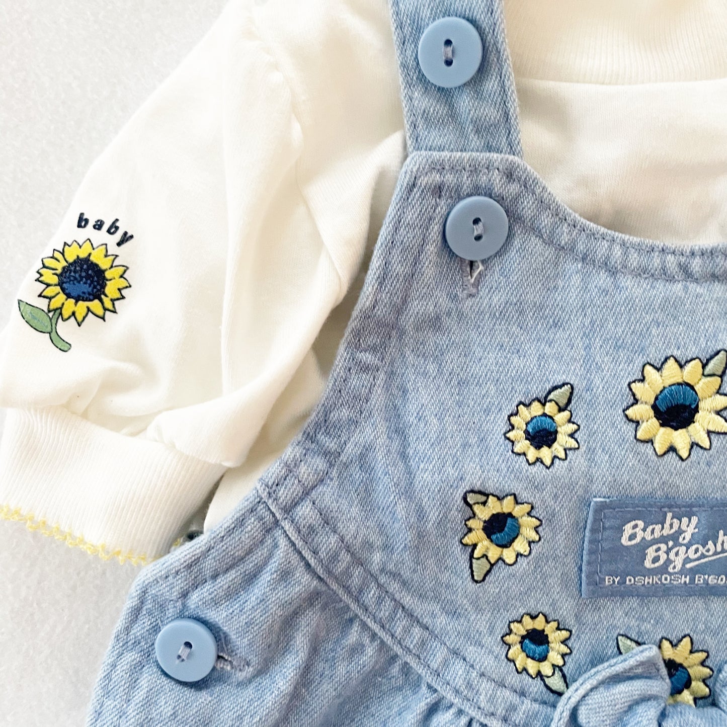 Baby B’gosh Sunflower Bubble Set - Yellow Clover Vintage Kids Clothes