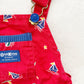 OshKosh Sailboat Shortalls - Yellow Clover Vintage Kids Clothes