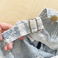 OshKosh Acid Wash Hickory Striped Overalls - Yellow Clover Vintage Kids Clothes