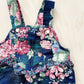Vintage Floral Lined Cotton Romper - Yellow Clover Vintage Kids Clothes