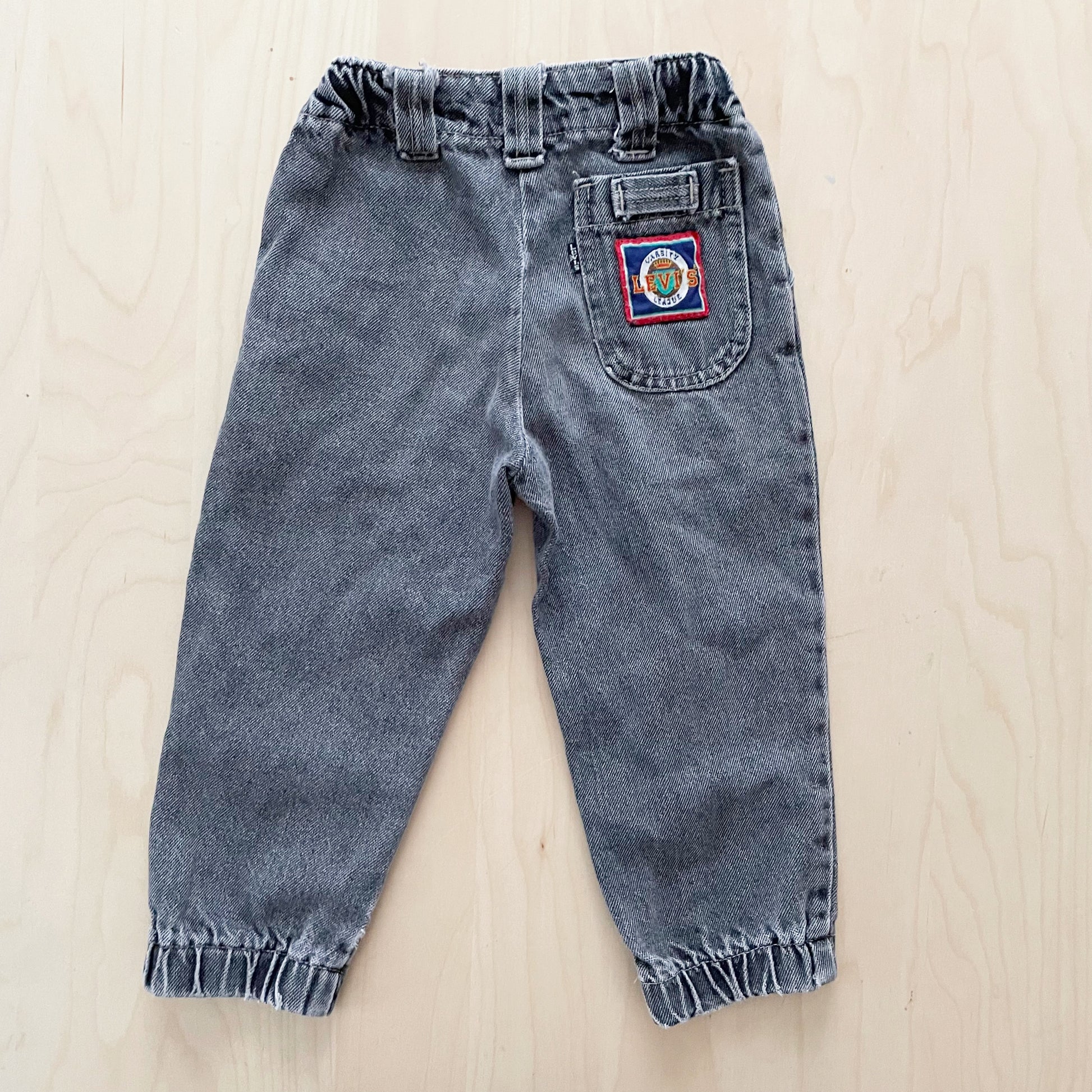 Levi’s Varsity Gray Seamed Jeans - Yellow Clover Vintage Kids Clothes