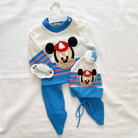 Deadstock Baby Mickey Knit Set