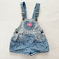 OshKosh Stripes + Dots Shortalls - Yellow Clover Vintage Kids Clothes