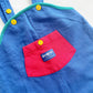 OshKosh Sweatpant Colorblock Romper - Yellow Clover Vintage Kids Clothes