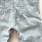 OshKosh Light Blue Hickory Stripe Overalls - Yellow Clover Vintage Kids Clothes