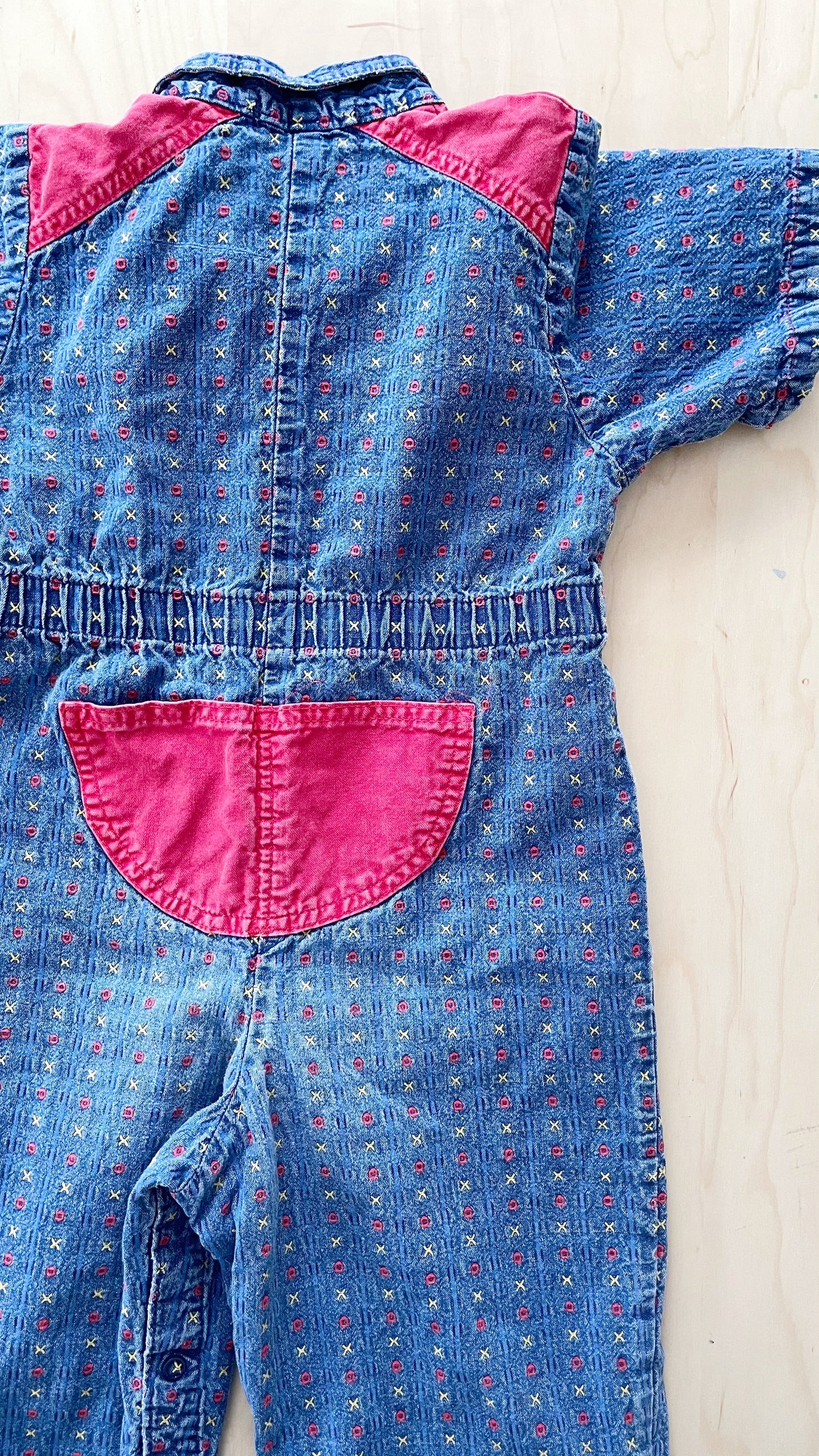 OshKosh XO Jumpsuit - Yellow Clover Vintage Kids Clothes