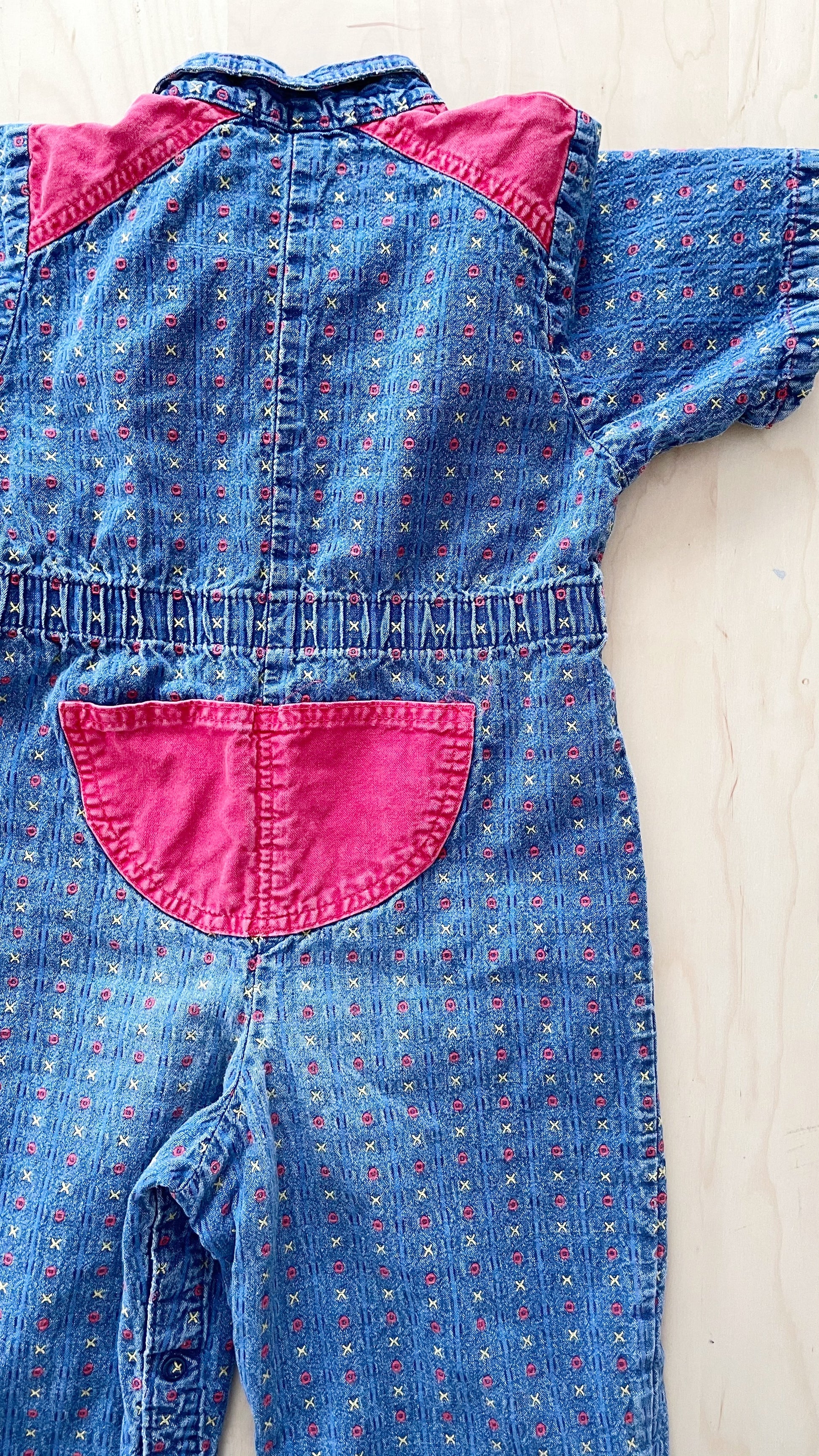 OshKosh XO Jumpsuit - Yellow Clover Vintage Kids Clothes