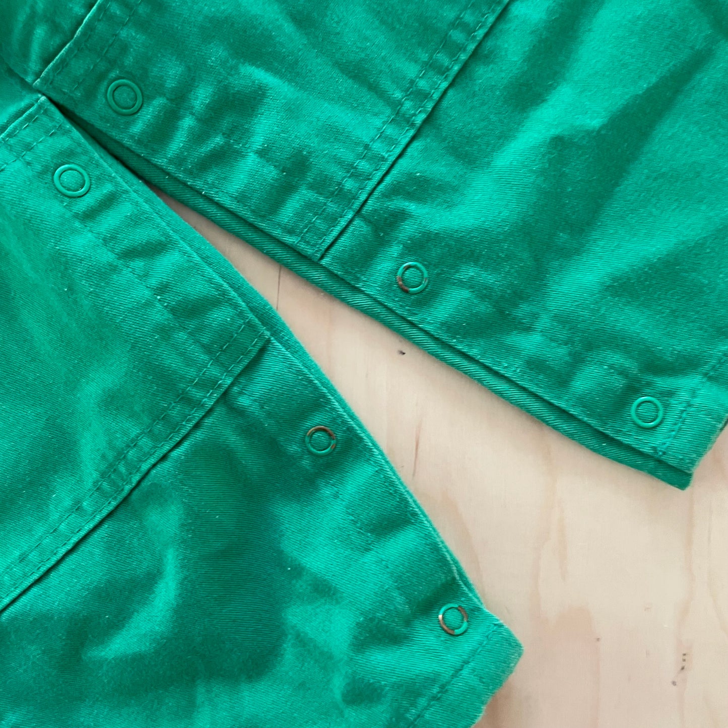 Lands’ End Green Overalls - Yellow Clover Vintage Kids Clothes