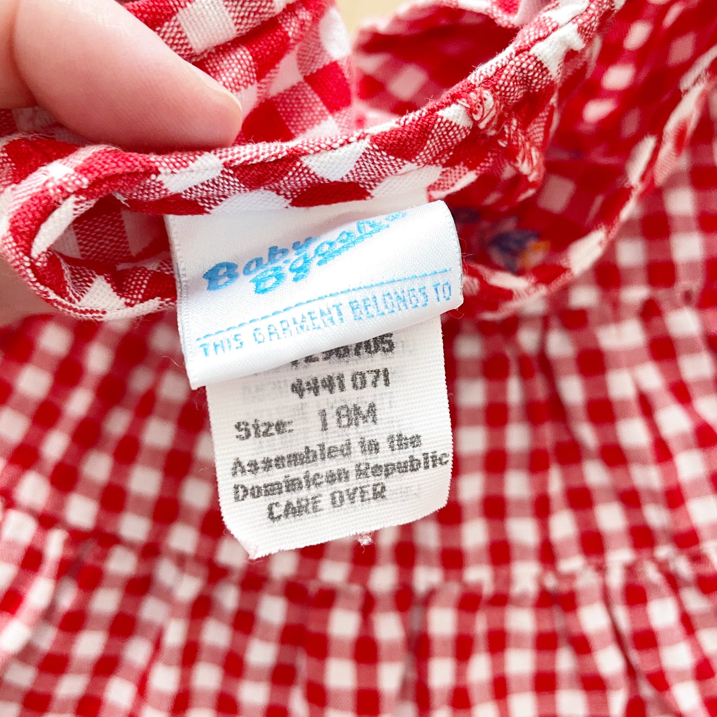 Vintage Baby B’gosh Tulip Embroidered Gingham Dress - Yellow Clover Vintage Kids Clothes