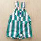 OshKosh Green Wide Stripe Shortalls