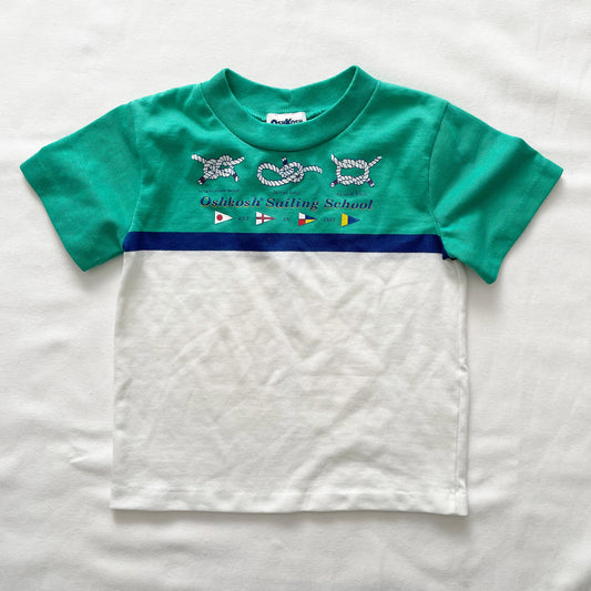 OshKosh Sailing School Tee - Yellow Clover Vintage Kids Clothes