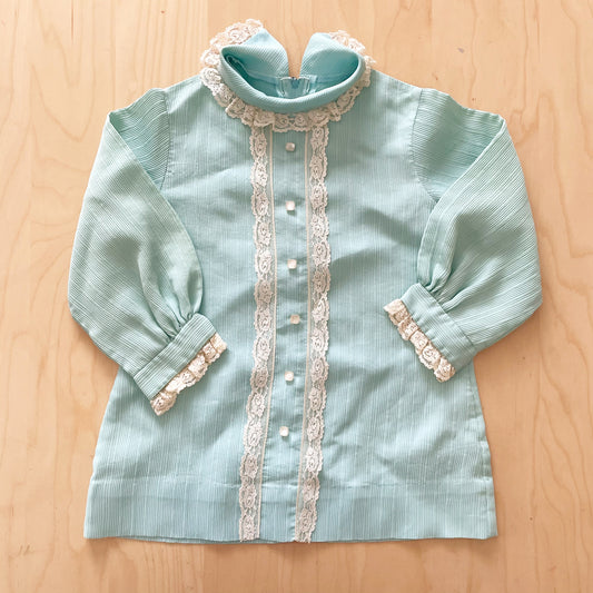 Vintage Miss B Crepe Mini Dress - Yellow Clover Vintage Kids Clothes