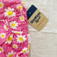 OshKosh Pink Daisy Print Romper - Yellow Clover Vintage Kids Clothes