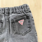 Vintage Guess Gray Denim Jeans - Yellow Clover Vintage Kids Clothes