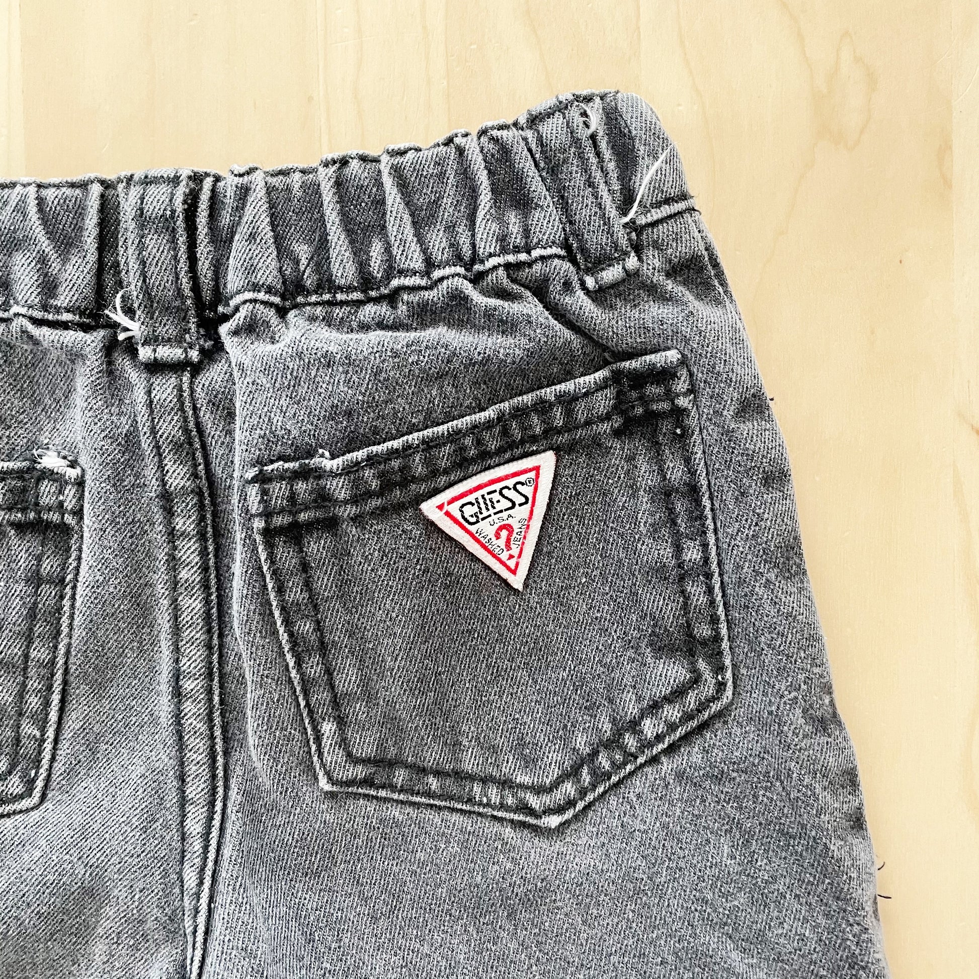 Vintage Guess Gray Denim Jeans - Yellow Clover Vintage Kids Clothes