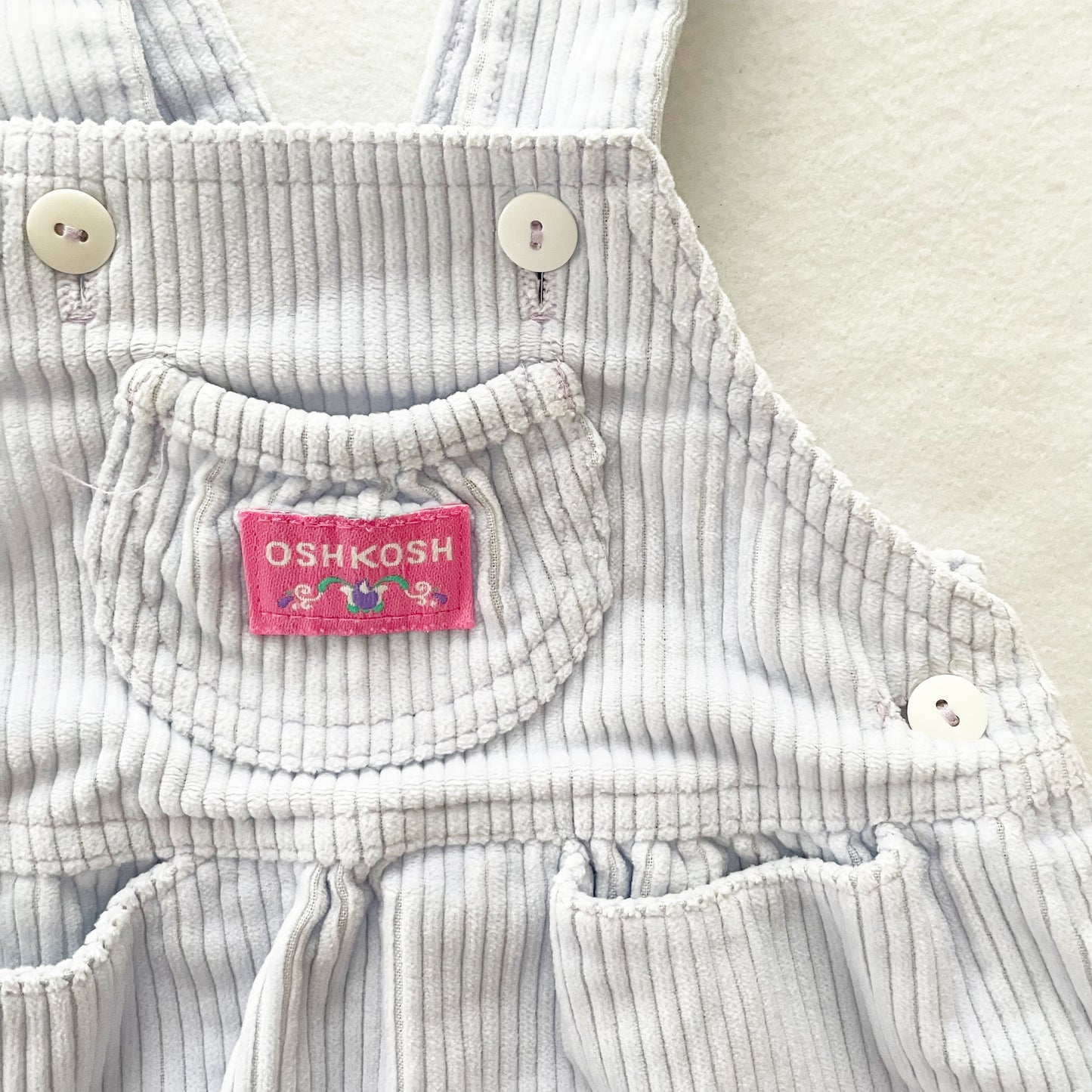 OshKosh Lavender Chunky Cord Skirtall - Yellow Clover Vintage Kids Clothes