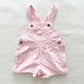 OshKosh Pink Gingham Shortalls - Yellow Clover Vintage Kids Clothes