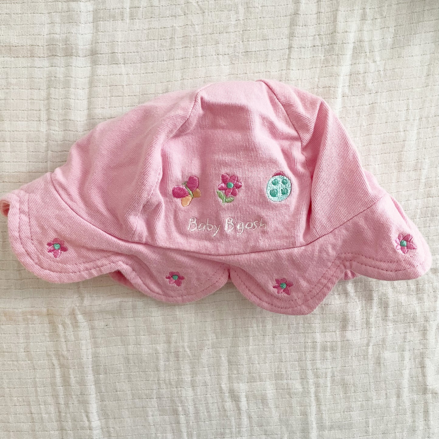 Baby B’gosh Light Wash Embroidered Overalls Set