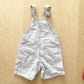 OshKosh Light Engineer Stripe Shortalls - Yellow Clover Vintage Kids Clothes