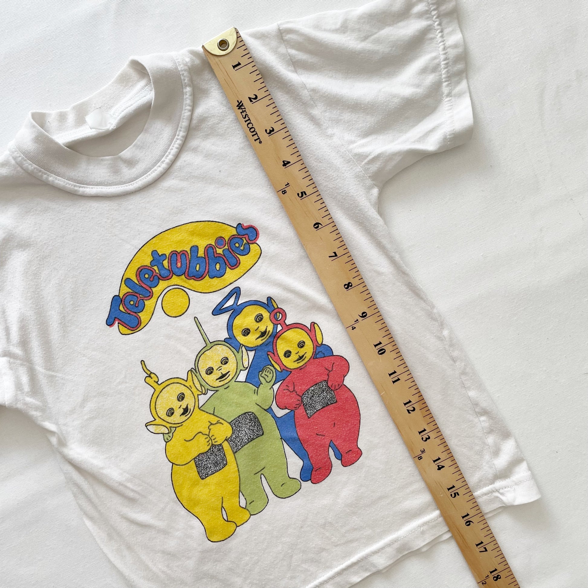 Teletubbies Graphic Tee - Yellow Clover Vintage Kids Clothes