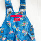 OshKosh Construction Mice Overalls - Yellow Clover Vintage Kids Clothes