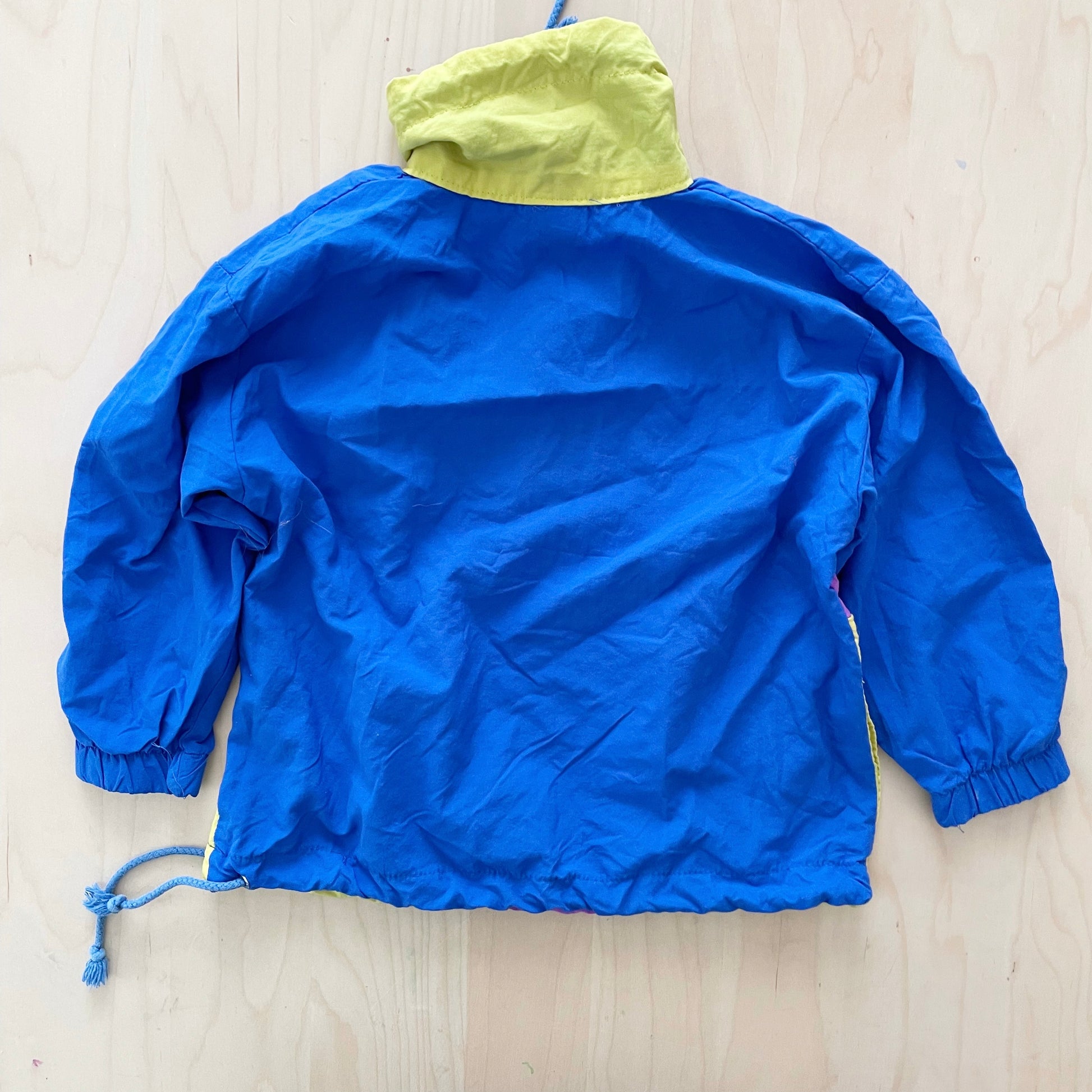 OshKosh Racer Nylon Jacket - Yellow Clover Vintage Kids Clothes