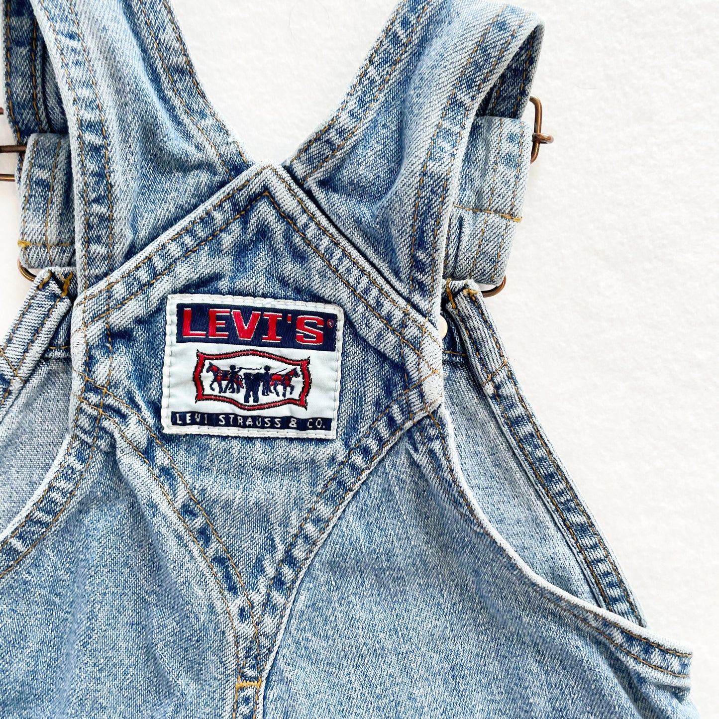 Levi’s Koverall Overalls • 24m - Yellow Clover Vintage Kids Clothes