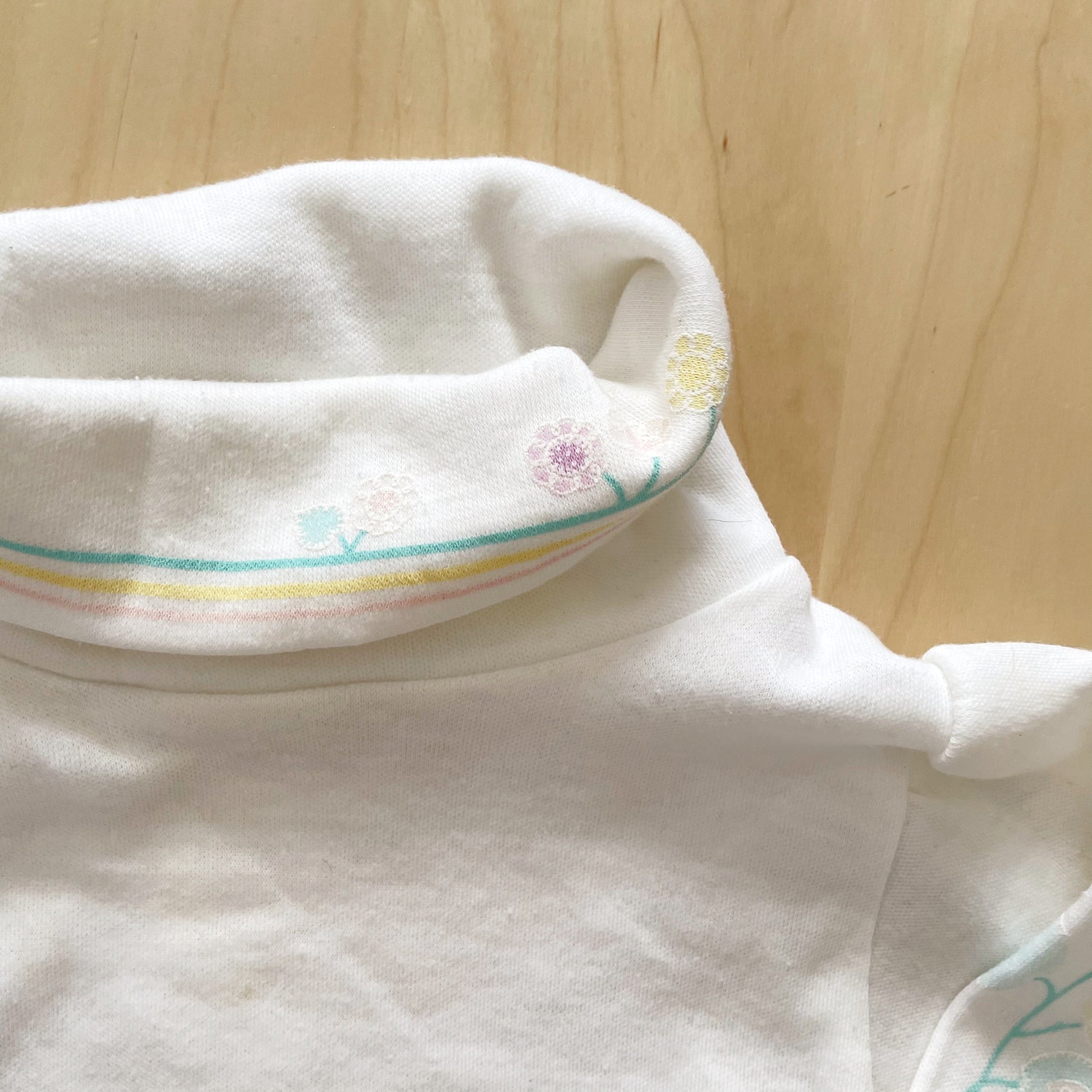 Vintage OshKosh Pastel Floral Ladybug Layer Tee - Yellow Clover Vintage Kids Clothes