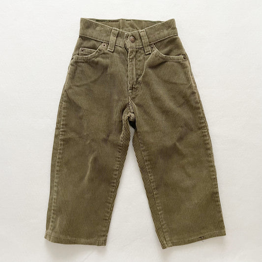 Levi’s Moss Green Chunky Cords - Yellow Clover Vintage Kids Clothes