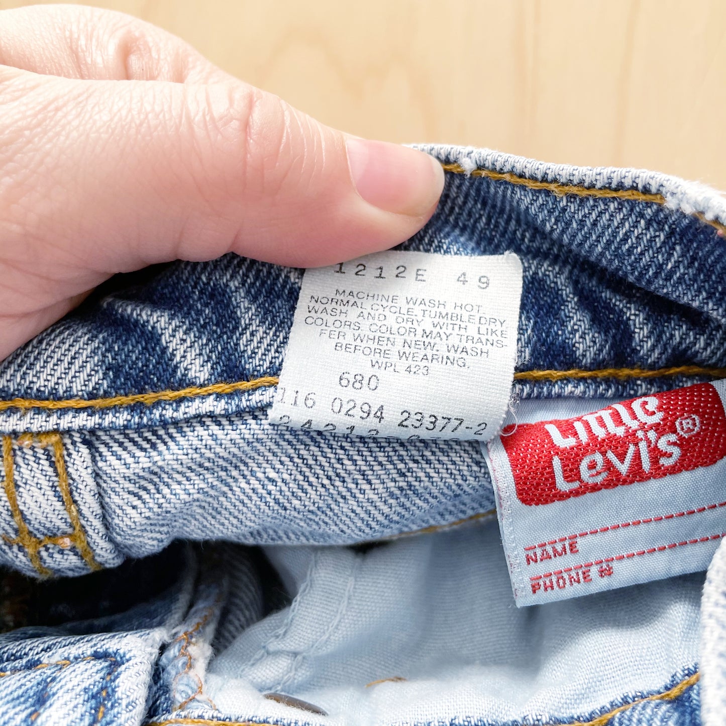 Levi’s 550 Slim 5 Orange Tab Jeans