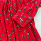 OshKosh Red Floral Print Jersey - Yellow Clover Vintage Kids Clothes