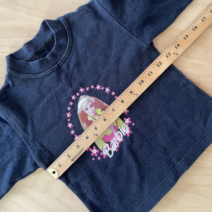 Barbie Black Sweatshirt - Yellow Clover Vintage Kids Clothes