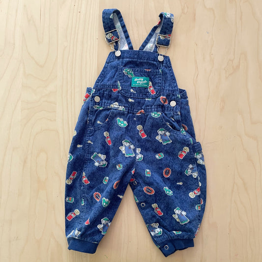 Baby B’gosh Bear Fuel Pump Overalls - Yellow Clover Vintage Kids Clothes