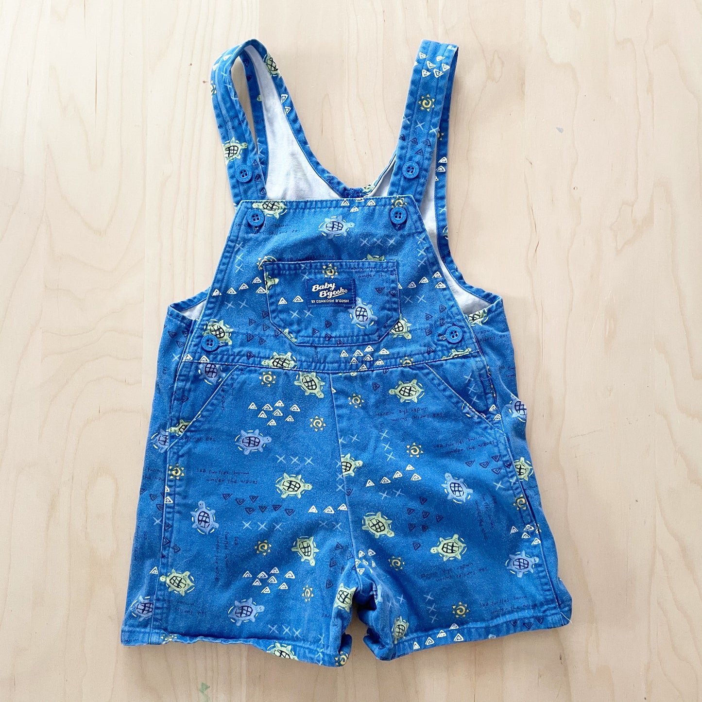Vintage Baby B’gosh Turtle Print Shortalls