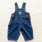 Guess Logo Patch Overalls - Yellow Clover Vintage Kids Clothes